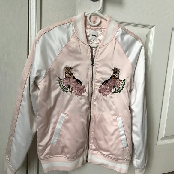 vans pink bomber jacket